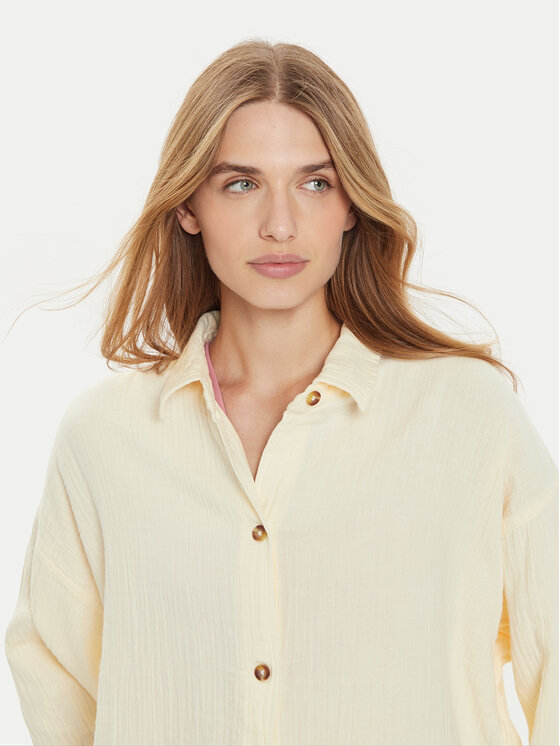 Roxy Roxy Srajca Morning Time ERJWT03639 Bež Loose Fit