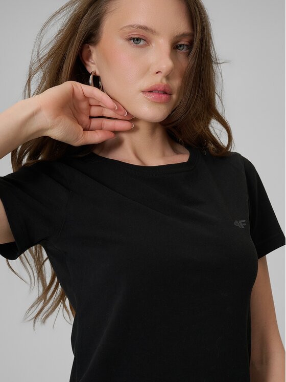 4F 4F T-shirt 4FRSS26TTSHF3628-20S Nero Slim Fit