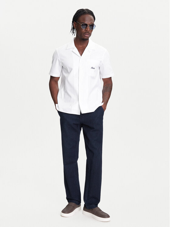 Robe di Kappa Robe di Kappa Košile Robe Giovani Aousja 631372W Bílá Regular Fit