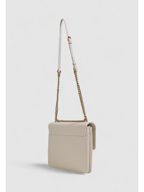 PINKO PINKO Borsa LOVE ONE SOFT BIG PELLE BOTTAL Bianco