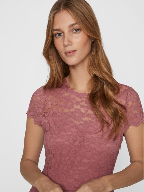 Vila Vila Коктейльна сукня Kalila 14067460 Рожевий Regular Fit