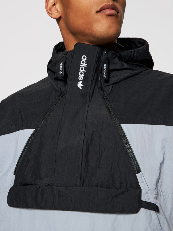 adidas adidas Anorák Adventure Mishmash Blocked GN2329 Fekete Regular Fit