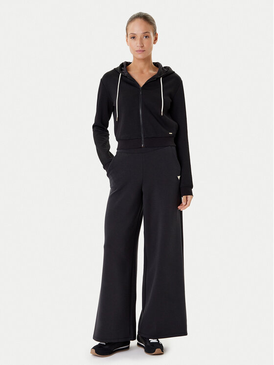 Guess Guess Bluză V5YQ06 KBSL2 Negru Regular Fit