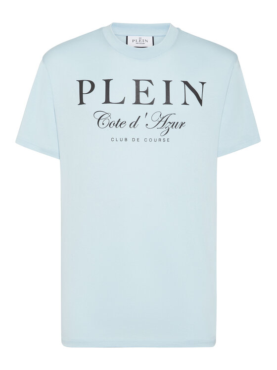 PHILIPP PLEIN PHILIPP PLEIN T-Shirt 24699 Niebieski jasny Regular Fit