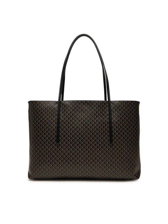 Calvin Klein Calvin Klein Torebka Emblem Aop Tote W/ Pouch LV04F3266G Czarny