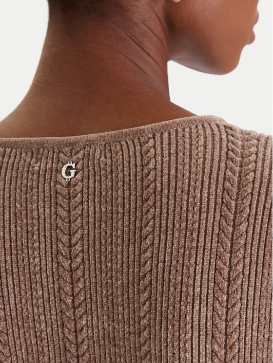 Guess Guess Плетена рокля W5BK79 Z3902 Бежов Regular Fit