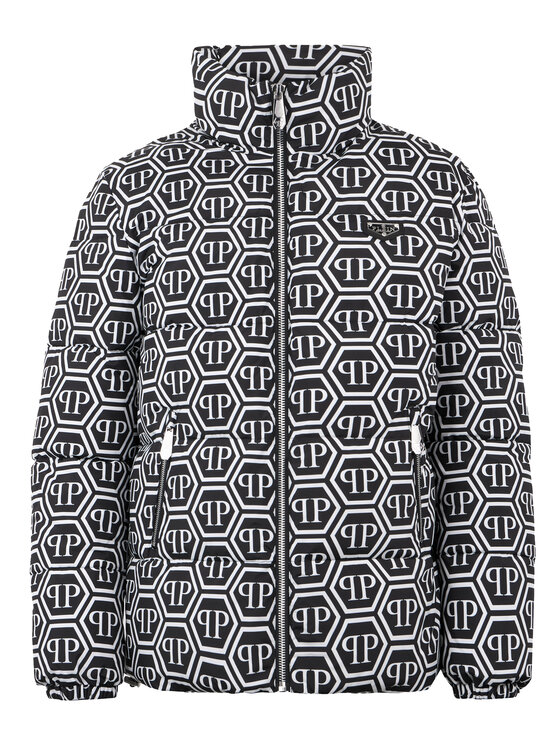 PHILIPP PLEIN PHILIPP PLEIN Kurtka puchowa 28623 Czarny Regular Fit