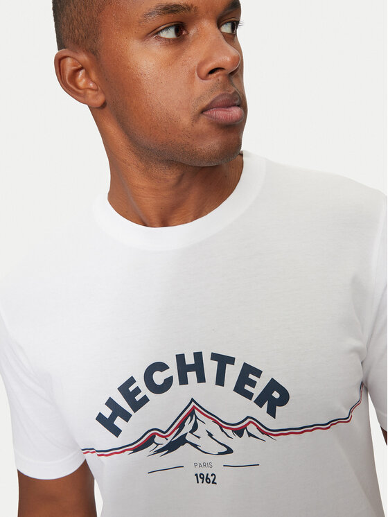 Hechter Paris Hechter Paris T-Shirt 75014 142919 Biały Regular Fit