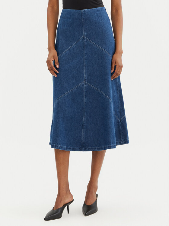 Bruuns Bazaar Bruuns Bazaar Farmer szoknya Eleen BBW4465 Kék Regular Fit