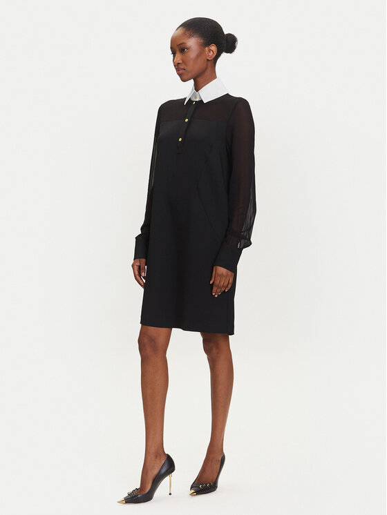 KARL LAGERFELD KARL LAGERFELD Igapäevane kleit A3W13020 Must Regular Fit