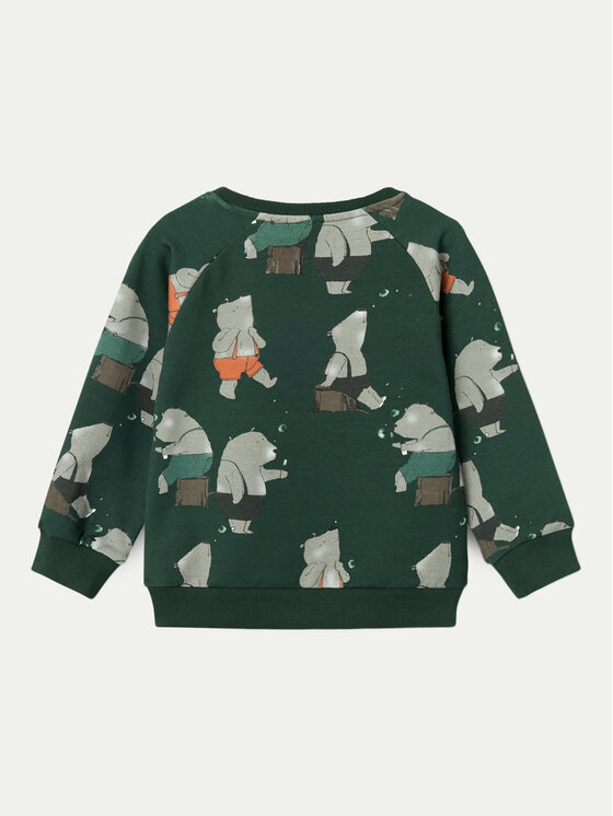 NAME IT NAME IT Суитшърт Larsen 13232065 Зелен Regular Fit