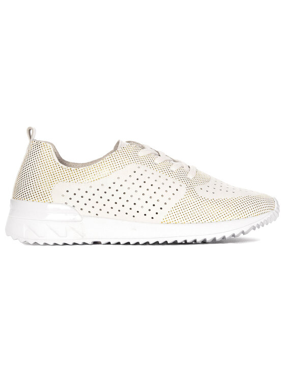 Artiker Artiker Sneakersy 56C1036-WHITE-GOLD Biały