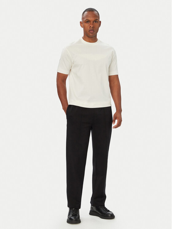 BOSS BOSS T-shirt BOSS x ASTON MARTIN C-Taut 180 50565042 Crema Regular Fit