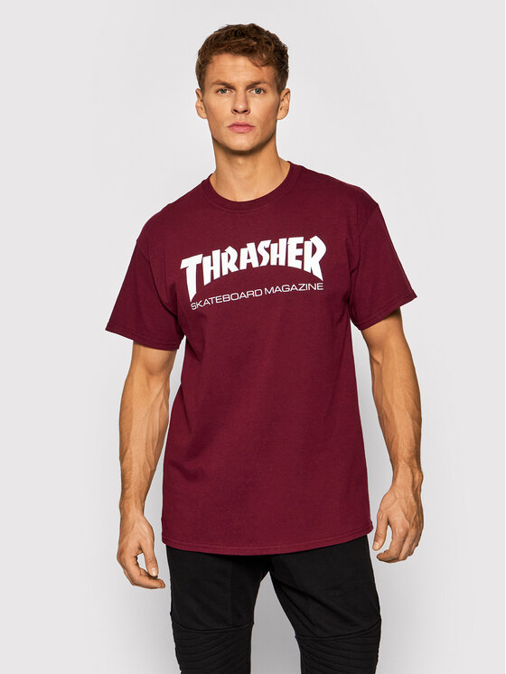 Thrasher T-krekls Skatemag Bordo Regular Fit