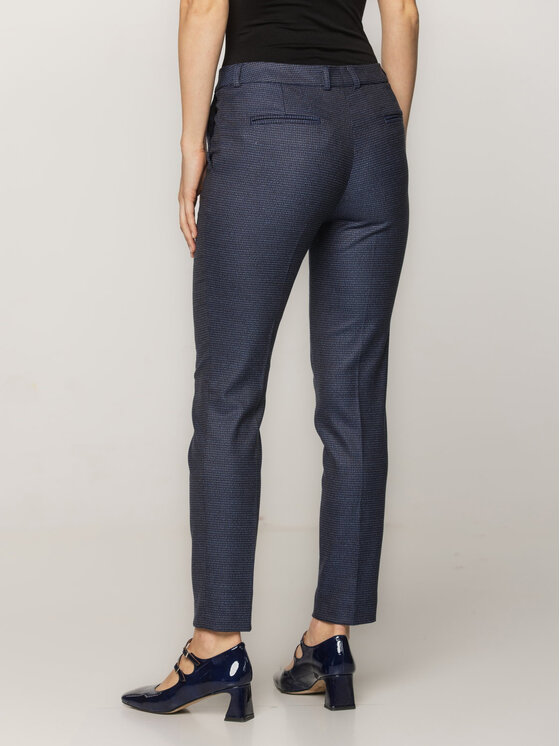 Willsoor Willsoor Spodnie materiałowe 67899 Granatowy Cigarette Fit