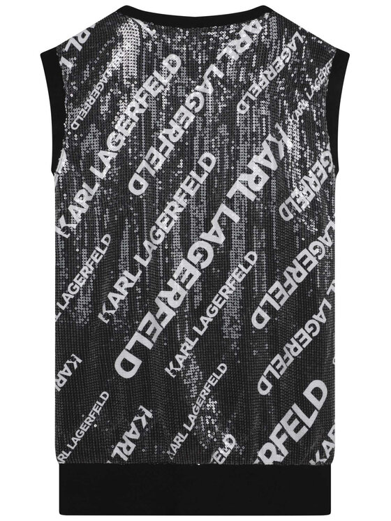 Karl Lagerfeld Kids Karl Lagerfeld Kids Rochie elegantă Z12242 S Negru Regular Fit