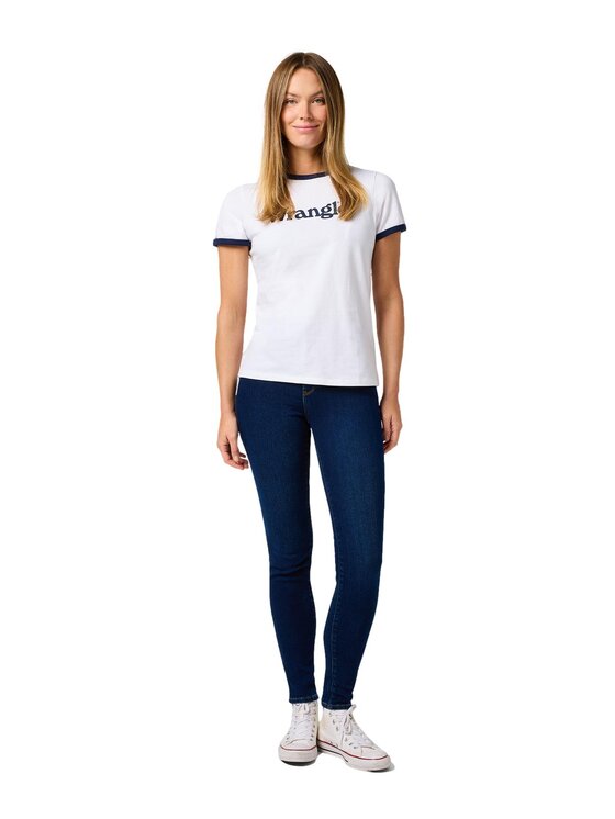 Wrangler Wrangler Jeansy 112362301 Granatowy Skinny Fit