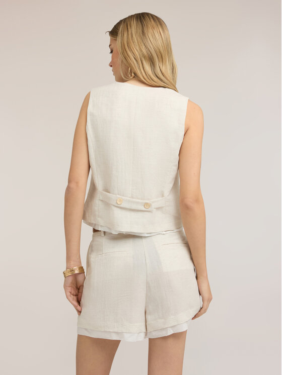 Motivi Motivi Blusa 2063Q001968N0R2 Bianco Cropp Fit