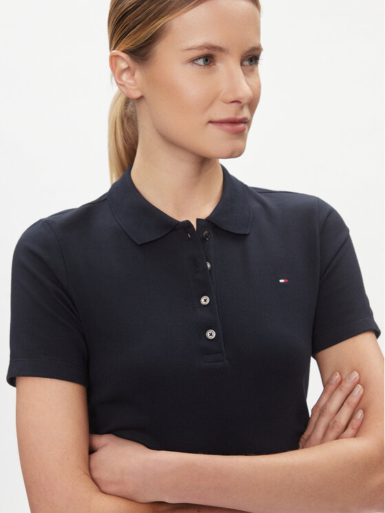 Tommy Hilfiger Tommy Hilfiger Polo 1985 WW0WW42047 Tamnoplava Slim Fit