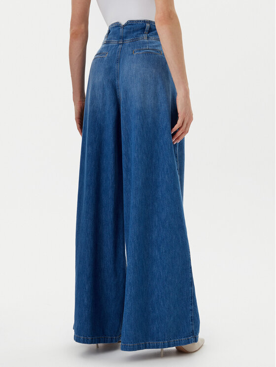 TWINSET TWINSET Džínsy 251TP2611 Modrá Wide Leg