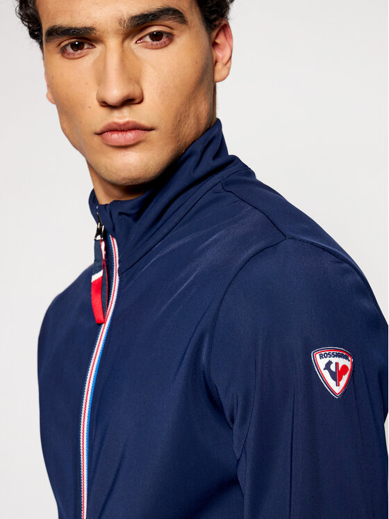 Rossignol Rossignol Суитшърт от техническо трико Palmeres Full Zip RLIML05 Тъмносин Slim Fit