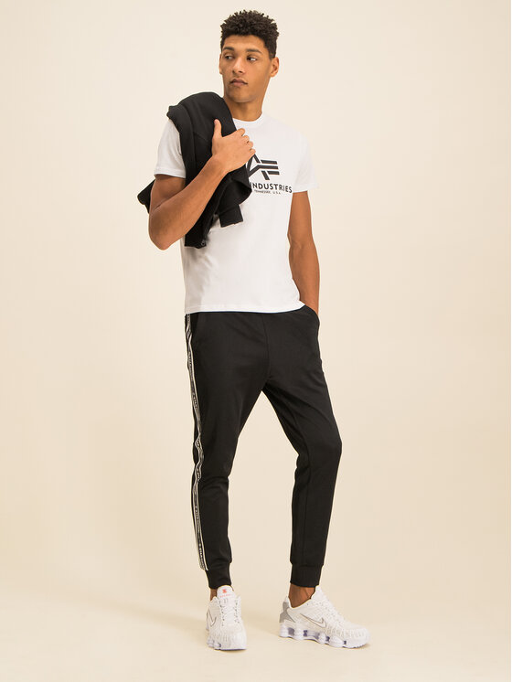 Alpha Industries Alpha Industries Tričko Basic 100501 Biela Regular Fit