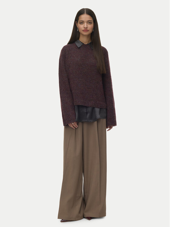 Vero Moda Vero Moda Sveter Ingrid 10331365 Fialová Regular Fit