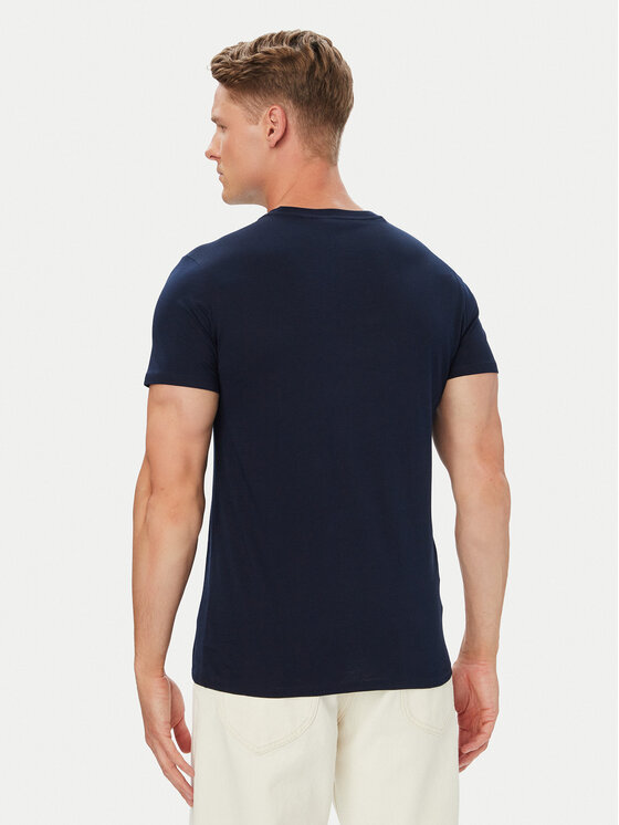 Lacoste Lacoste T-Shirt TH6709 Granatowy Regular Fit
