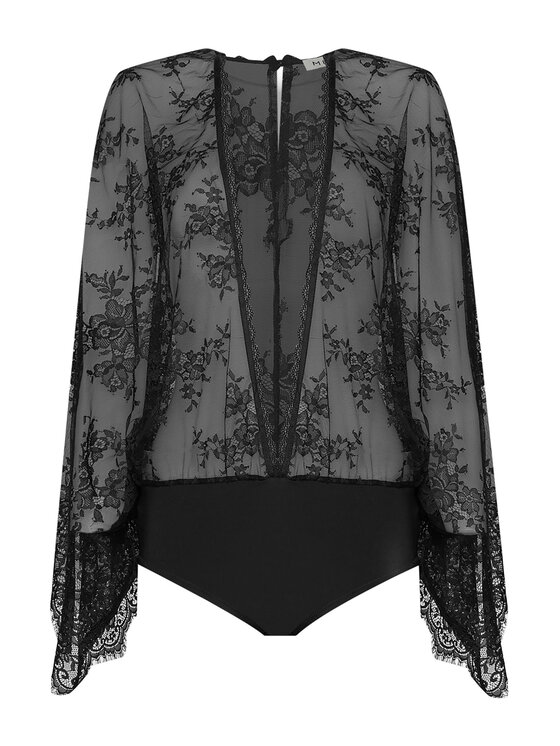 Munthe Munthe Bodijs 244100024444 Melns Relaxed Fit