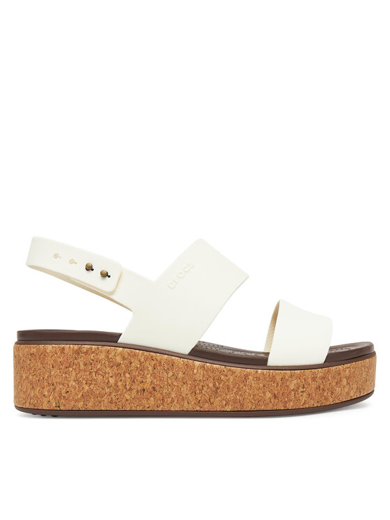 Sandale Crocs Brooklyn Cork Low Wedge 211144 Negru