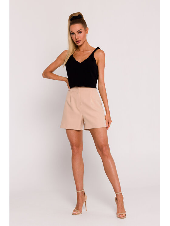 Made of Emotion Made of Emotion Blúzka M775 Béžová Generous Fit