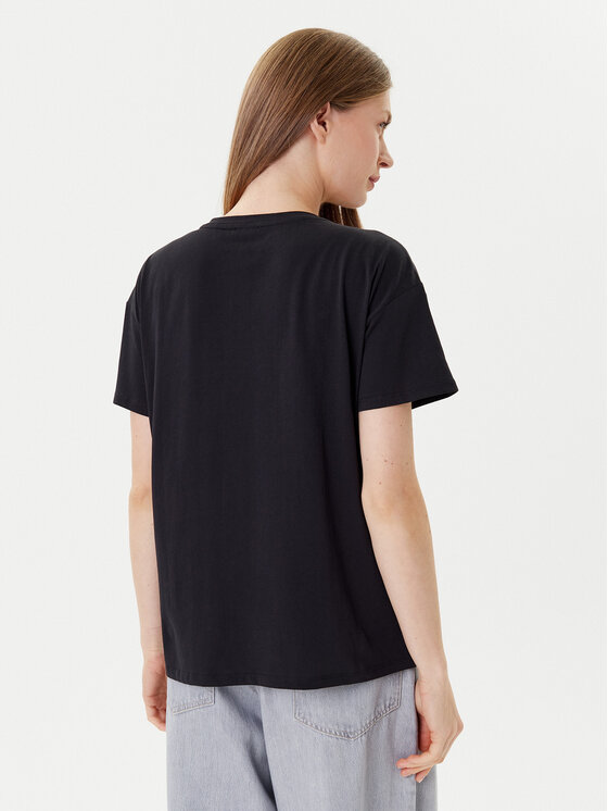 Liu Jo Sport Liu Jo Sport Tričko TF5184 JS923 Čierna Relaxed Fit