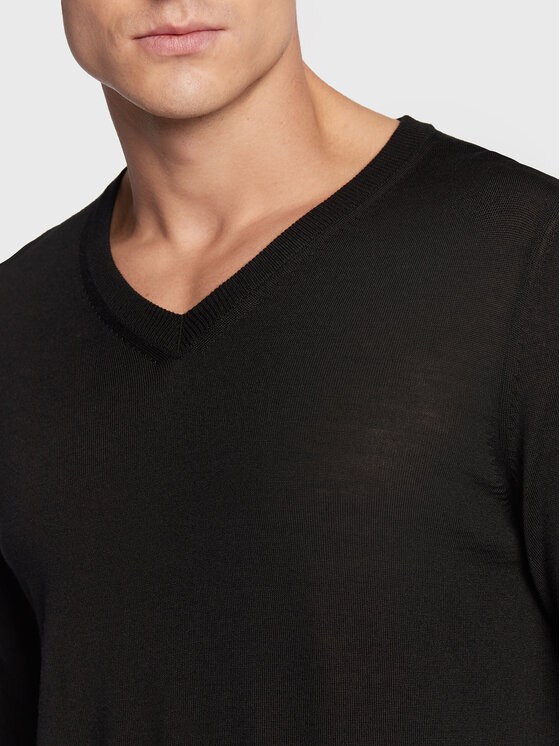 BOSS Boss Sweter Melba-P 50468261 Czarny Slim Fit