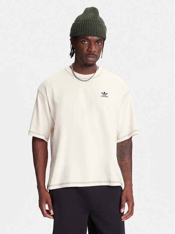 adidas adidas T-krekls Trefoil Essentials JW0970 Écru Regular Fit