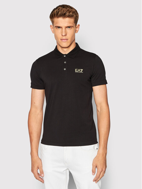EA7 Emporio Armani EA7 Emporio Armani Polo särk 8NPF04 PJM5Z 0208 Must Regular Fit