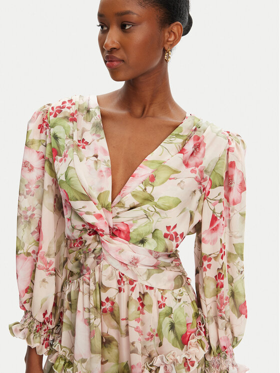 Babylon Babylon Cocktail obleka S00874 Pisana Regular Fit