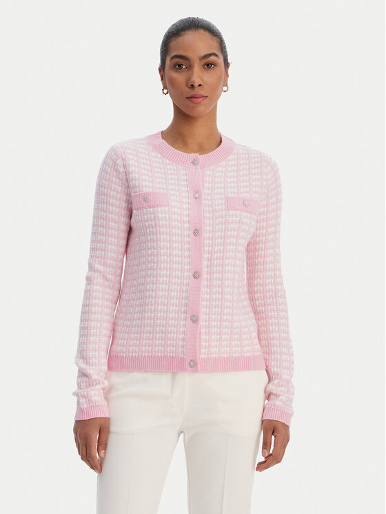 Morgan Morgan Kardigāns 251-MORESA Rozā Slim Fit