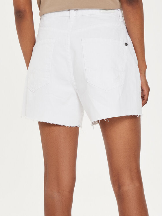 Pepe Jeans Pepe Jeans Дънкови шорти A-Line Short Uhw PL801112TC1 Бял Slim Fit