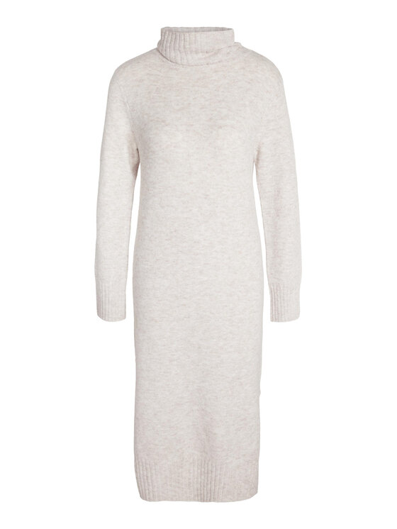 Noisy May Noisy May Strickkleid 27026911 Écru Comfort Fit