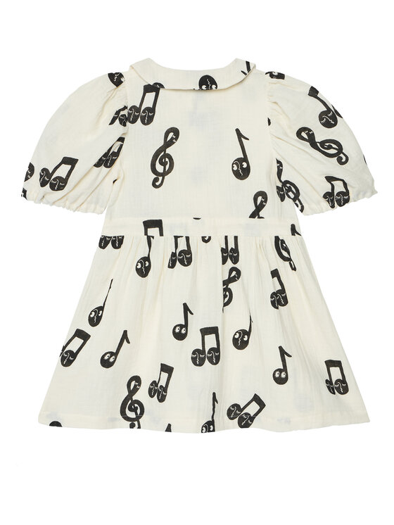 MINI RODINI MINI RODINI Sukienka codzienna 2525012610 Biały Regular Fit