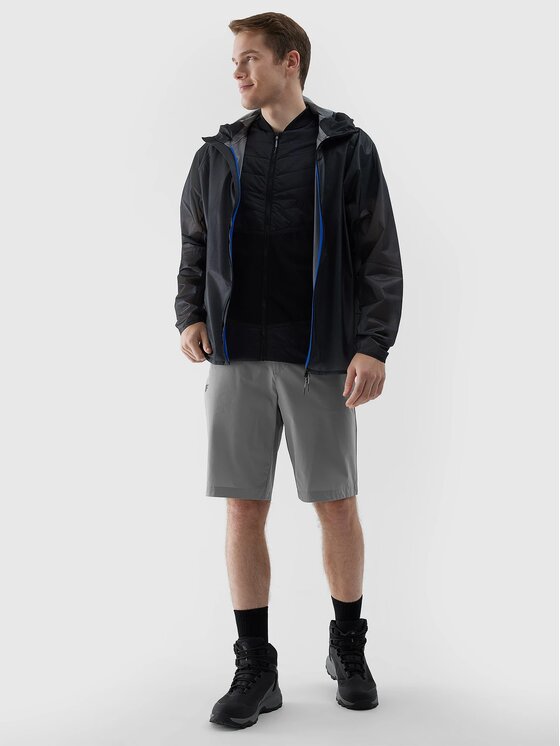 4F 4F Bežecká vesta 4FWSS24TVJAM095-21S Čierna Custom Slim Fit