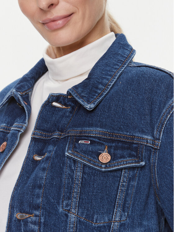 Tommy Jeans Tommy Jeans Jeansjacke Izzie DW0DW17211 Dunkelblau Slim Fit