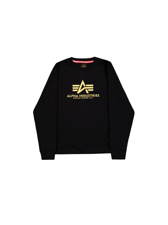 Alpha Industries Alpha Industries Mikina Basic Carbon Sweatshirt Dvojfarebné zlato Regular Fit