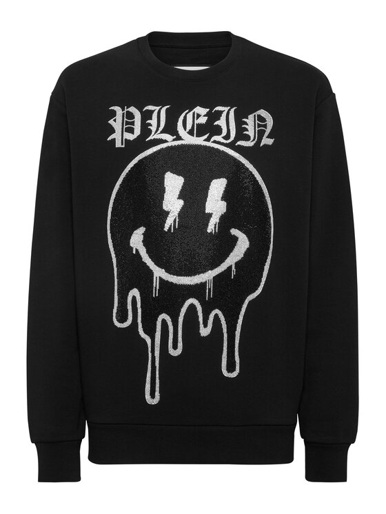 PHILIPP PLEIN PHILIPP PLEIN Bluza 15113 Czarny Regular Fit