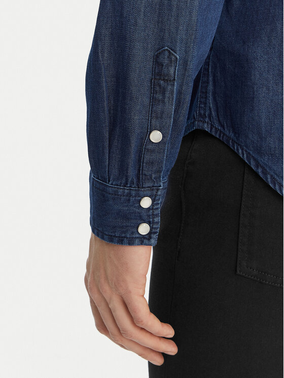 Guess Guess Camicia M6GH88 D1052 Blu scuro Regular Fit