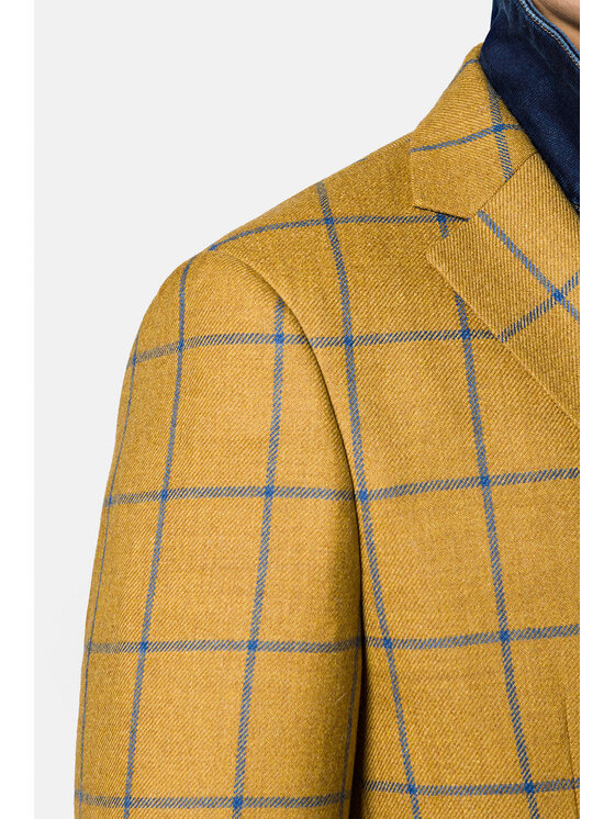 Lancerto Lancerto Marynarka MA099222000002 Żółty Slim Fit