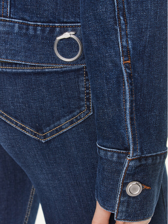 Trussardi Trussardi Jeansová bunda 56S00882 Tmavomodrá Slim Fit