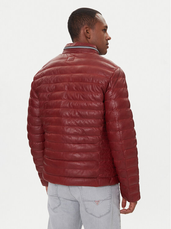 Milestone Milestone Lederjacke Cortino 31019 60515 Rot Regular Fit