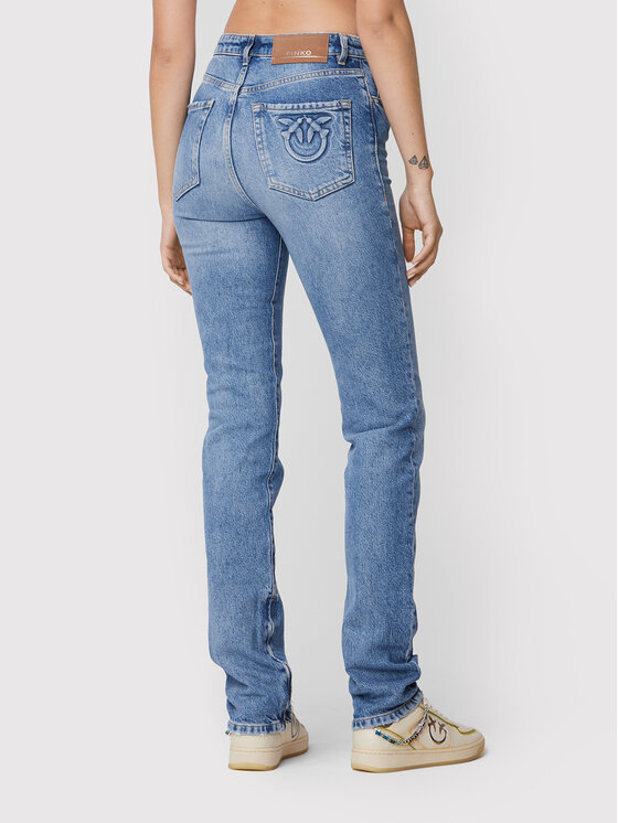 PINKO Pinko Blugi Sissyzip 1J110N A0C4 Albastru Slim Fit