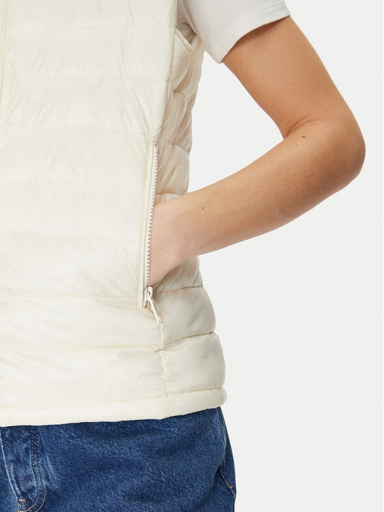 Guess Jeans Guess Jeans Prsluk W5RN55 WHAB2 Écru Regular Fit